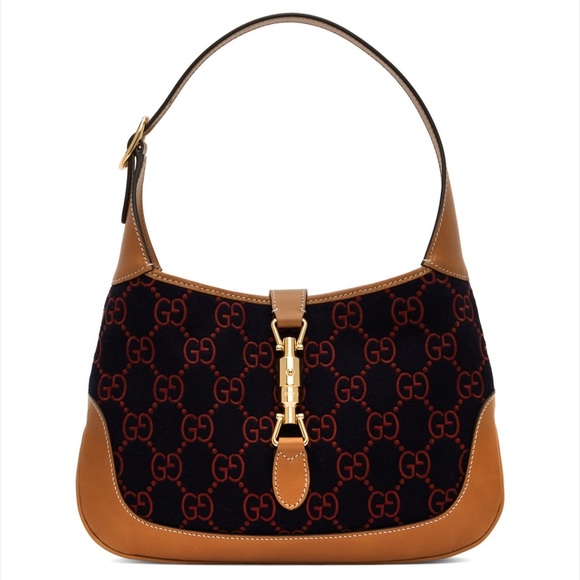 Gucci Handbags - ✨ GUCCI Navy & Burgundy GG Supreme Small 'Jackie 1961' Bag